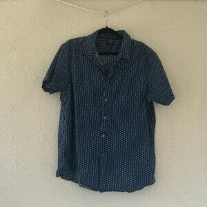 Men's XL Navy Button Down